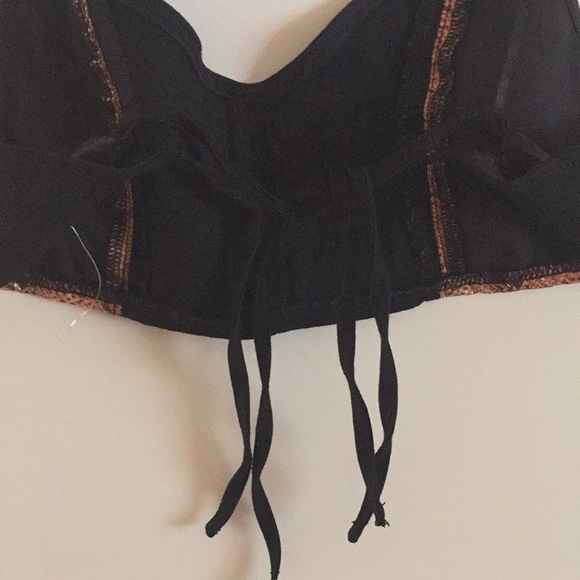Urban Outfitters Python Tie Back Ultra Cropped Bralette Top - Picture 11 of 14